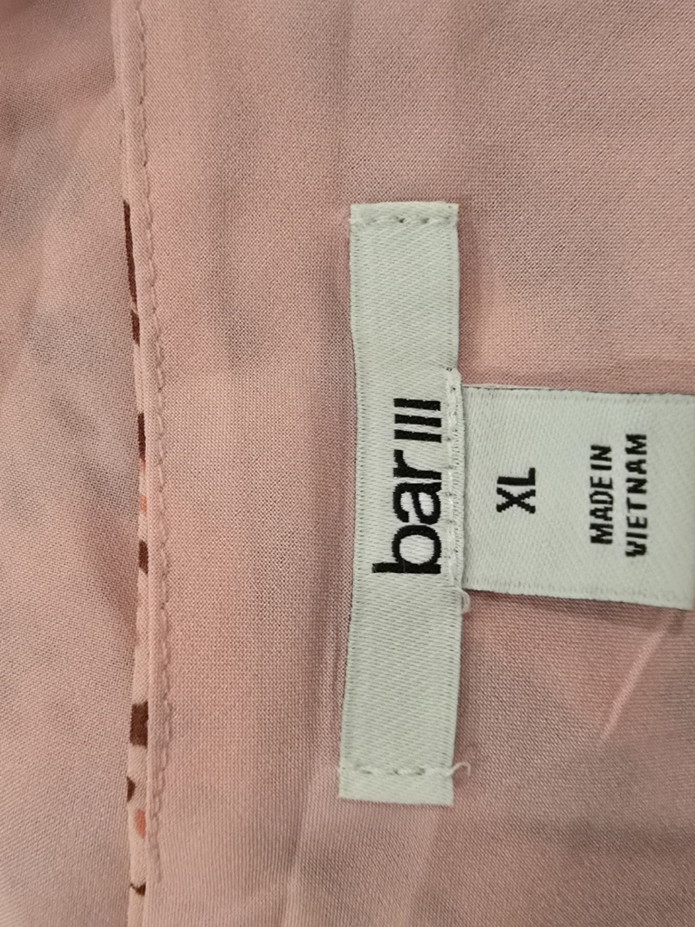 Bar III Printed Cropped Blouse Size XL - Picture 6 of 7
